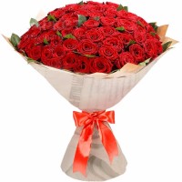 51 роза высотой 1 метр - заказать доставку цветов онлайн