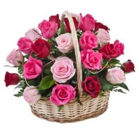 25 роз в корзине - заказать доставку цветов онлайн