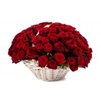 Корзина из 51 розы - заказать доставку цветов онлайн