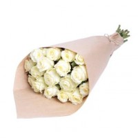 Букет из 17 белых роз - заказать доставку цветов онлайн