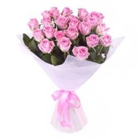 Букет из 25 розовых роз - заказать доставку цветов онлайн