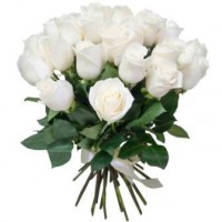 Моно букет из 25 белых роз - заказать доставку цветов онлайн