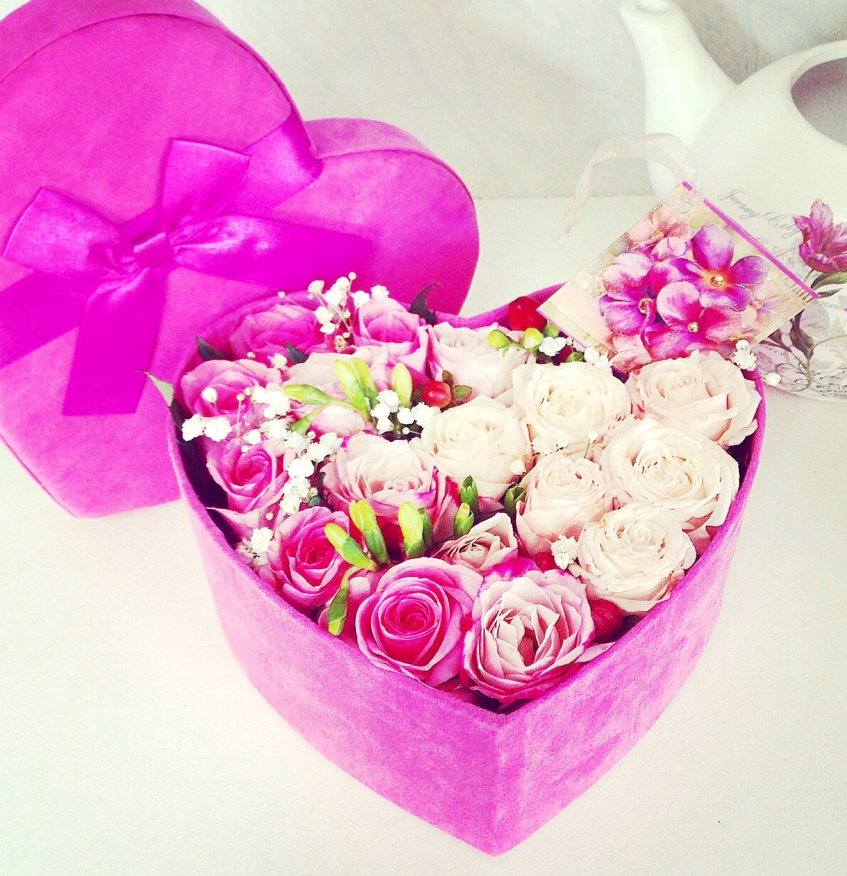 Красивые коробочки с цветами